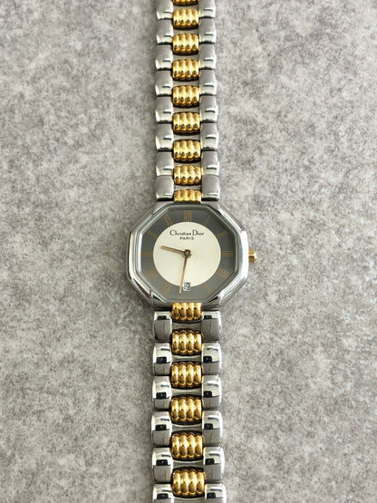 Christian Dior Quartz Watch Silver D48-203-1 Vintage 2ezrzr