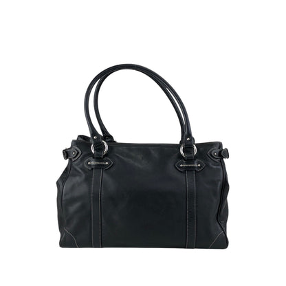 Christian Dior CD Logo Handbag Totebag Black Vintage js7hxe