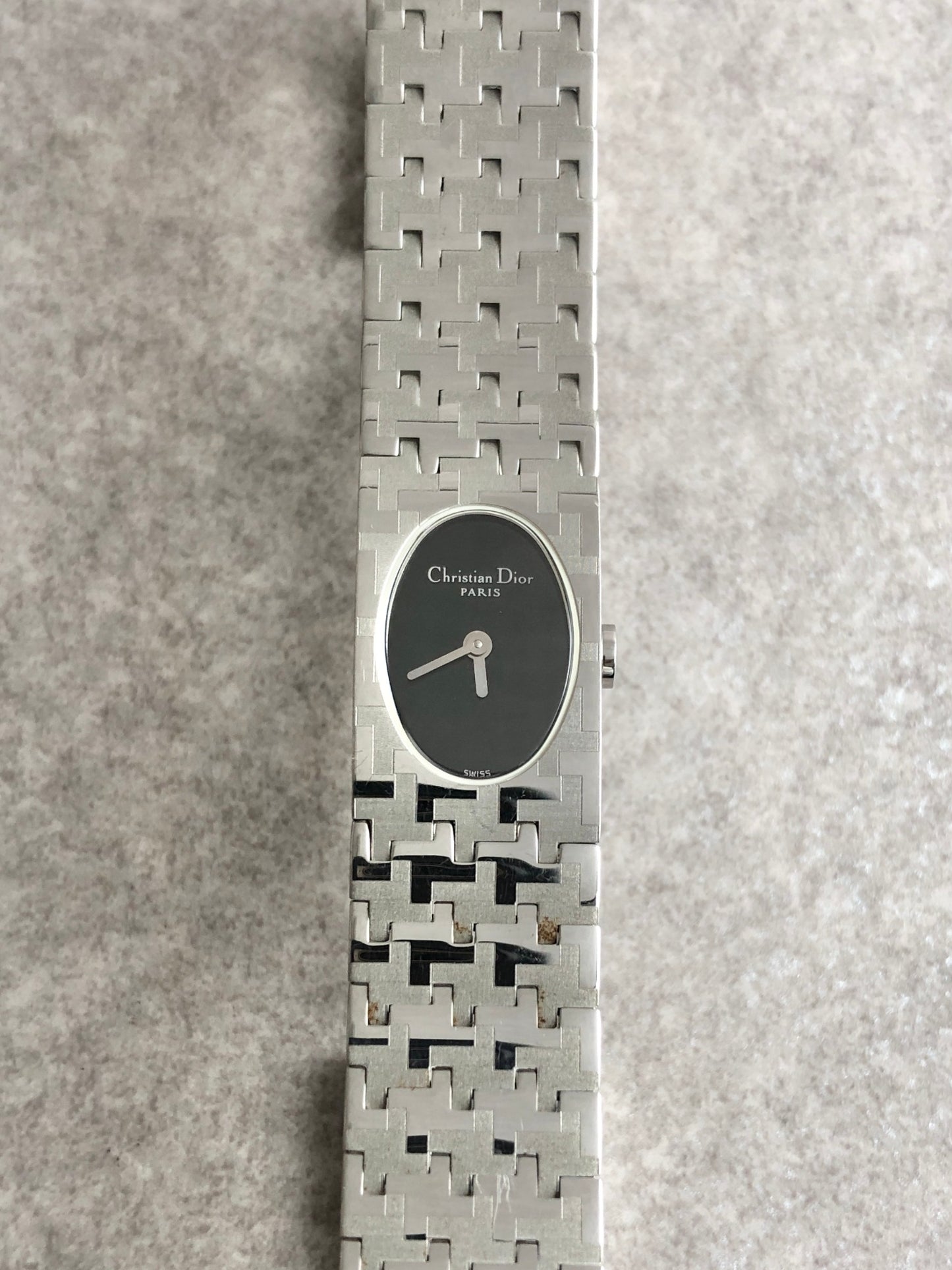 Christian Dior Quartz Watch Silver Vintage f7cub2