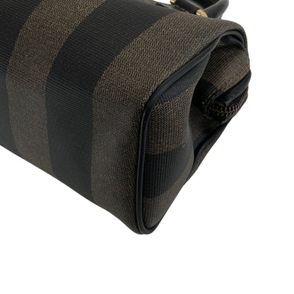 FENDI Pecan Logo Two-way Small Boston bag Shoulder bag Brown Vintage z7r7e6