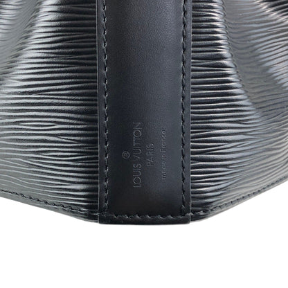 LOUIS VUITTON Epi Drawstring Shoulder bag Black Vintage b75b8t