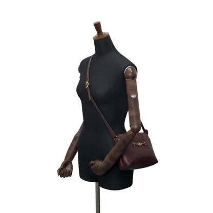 CELINE Triomphe Shoulder bag Bordeaux Vintage a62ugb