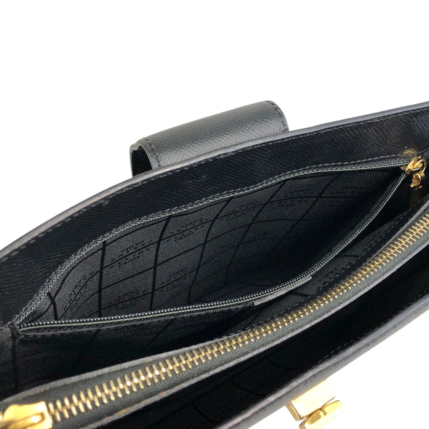 CELINE Turn Lock Shoulder bag Black Vintage 7mkcub