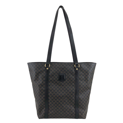 CELINE Macadam Blason Shoulder bag Totebag Black Vintage kxsx5u