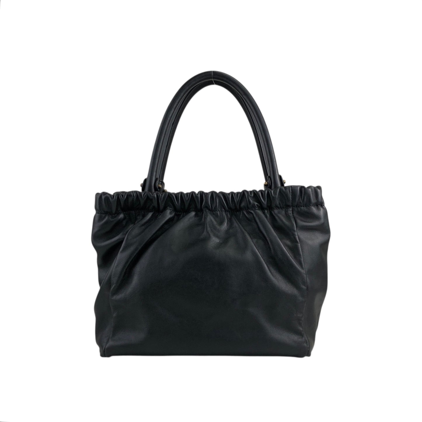 Salvatore Ferragamo Vala Ribbon Two-way Handbag Shoulder bag Black Vintage hdyv3c