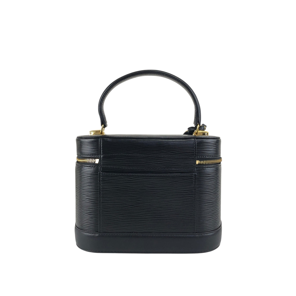 VALENTINO GARAVANI Logo Charm Two-way Handbag Shoulder bag Black Vintage b2wgf5