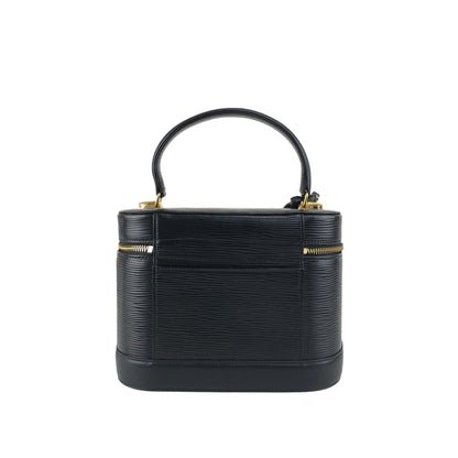 VALENTINO GARAVANI Logo Charm Two-way Handbag Shoulder bag Black Vintage b2wgf5