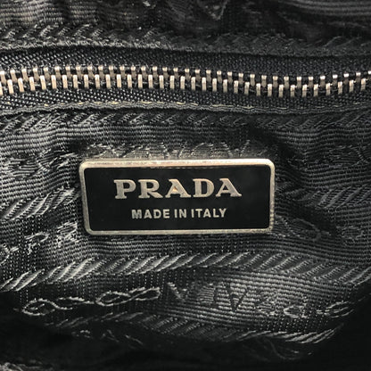 PRADATriangle Logo Small Shoulder bag Black Vintage fsngjy