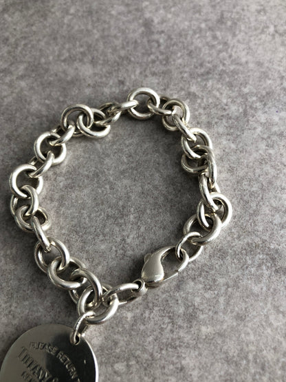 Tiffany & Co. SILVER925 Bracelet Silver Vintage vb85t6