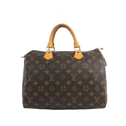 LOUIS VUITTON Monogram Small Boston bag Handbag Brown Vintage jfr6ph