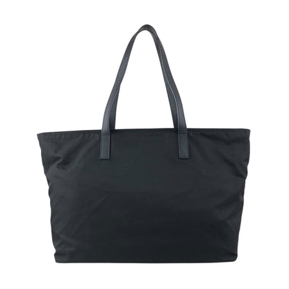 PRADA Triangle Logo Front Pocket Totebag Black Vintage p2sa5n