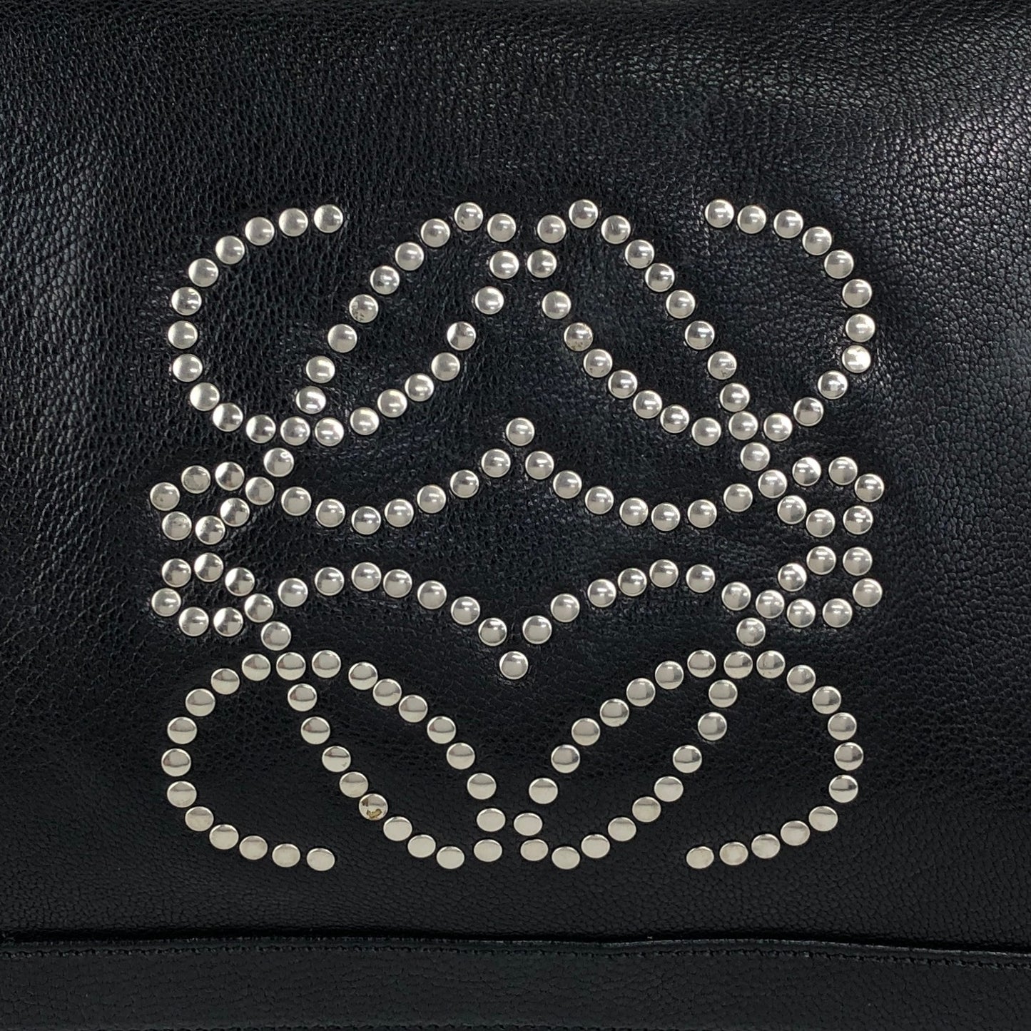 LOEWE Anagram Shoulder bag Black Vintage 8s3xv4