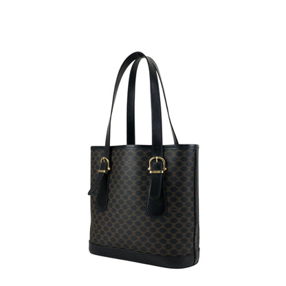 CELINE Macadam Handbag Totebag Black Vintage s5sjrk