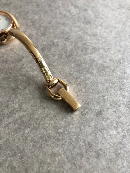 GUCCI Horse Bit Watch Gold Vintage rghnf7