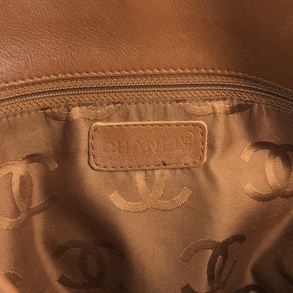 CHANEL Coco Mark Totebag Brown Vintage xu5xvk