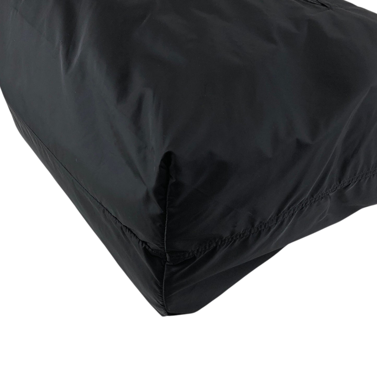 PRADA Tessuto Triangle Logo Totebag Black Vintage kctbn3