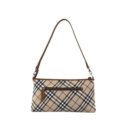 BURBERRY Nova Check Two-way Handbag Shoulder bag Beige Vintage 2zcrez