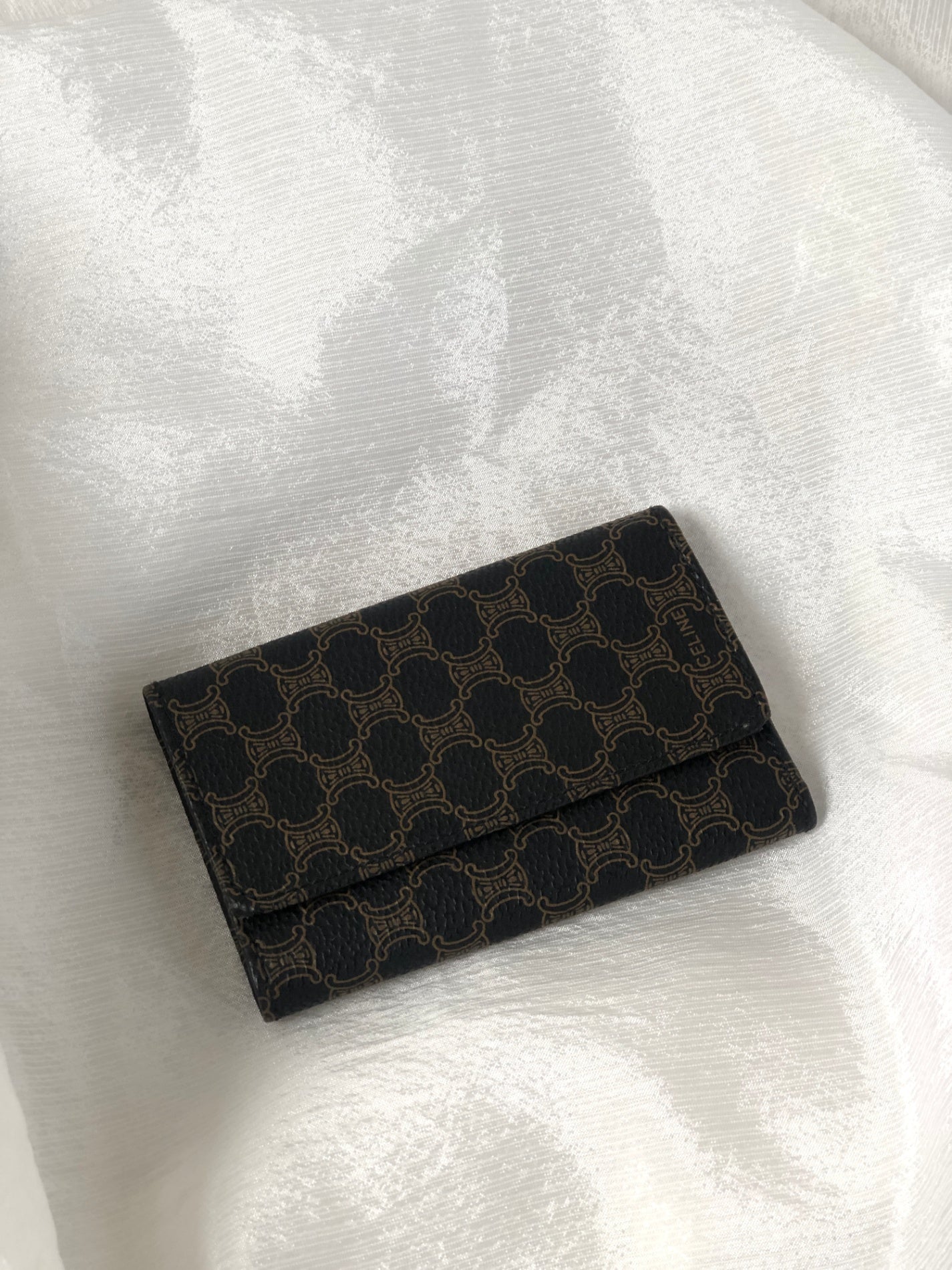 CELINE Macadam 6 Key Case Black Vintage i2ra8r
