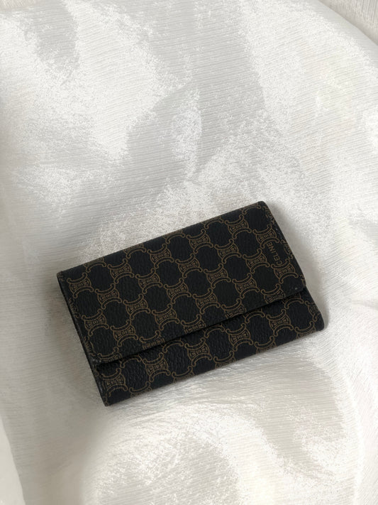 CELINE Macadam 6 Key Case Black Vintage i2ra8r