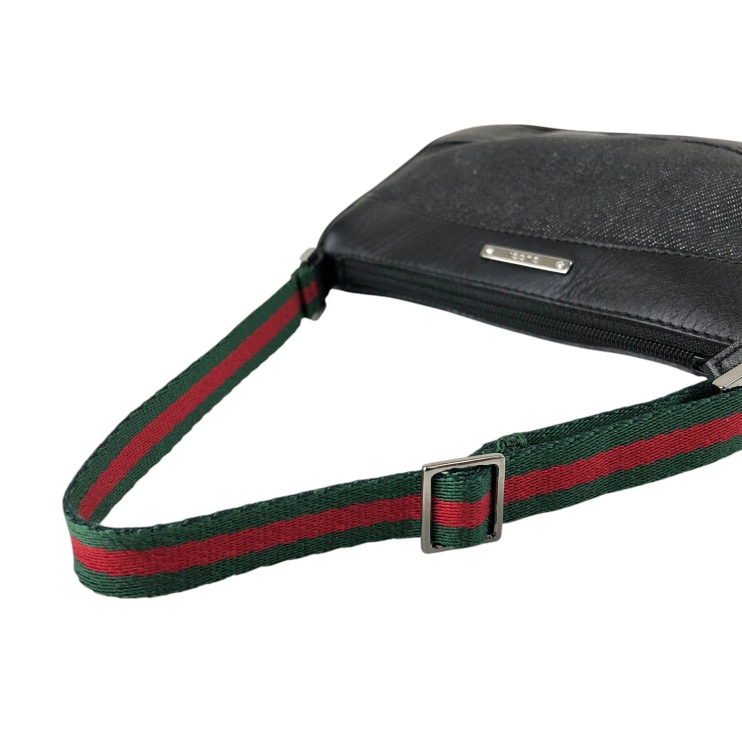 GUCCI Sherry Line Handbag Black Vintage zbzjgu