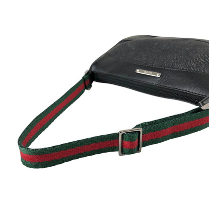 GUCCI Sherry Line Handbag Black Vintage zbzjgu