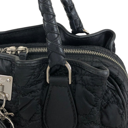 Christian Dior Charm Handbag Black Vintage ks7pis