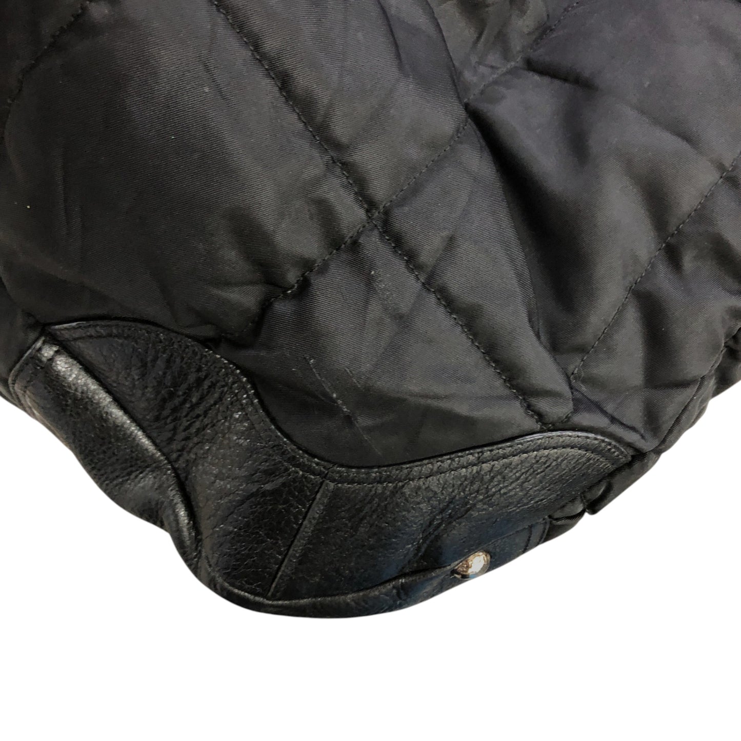 PRADA Logo Shoulder bag Totebag Black Vintage td4ahh