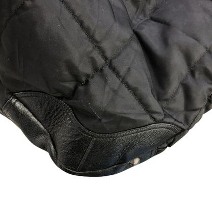 PRADA Logo Shoulder bag Totebag Black Vintage td4ahh