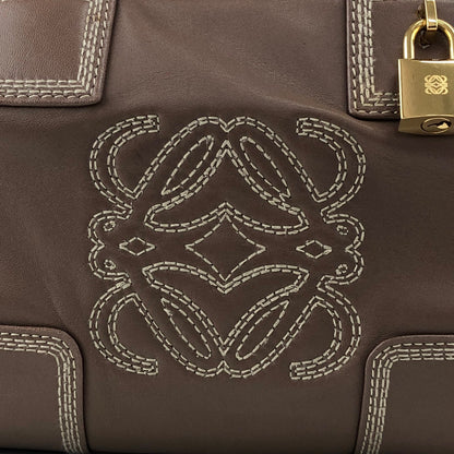 LOEWE Amazona28 Anagram Handbag Boston bag Brown Vintage f75cvh