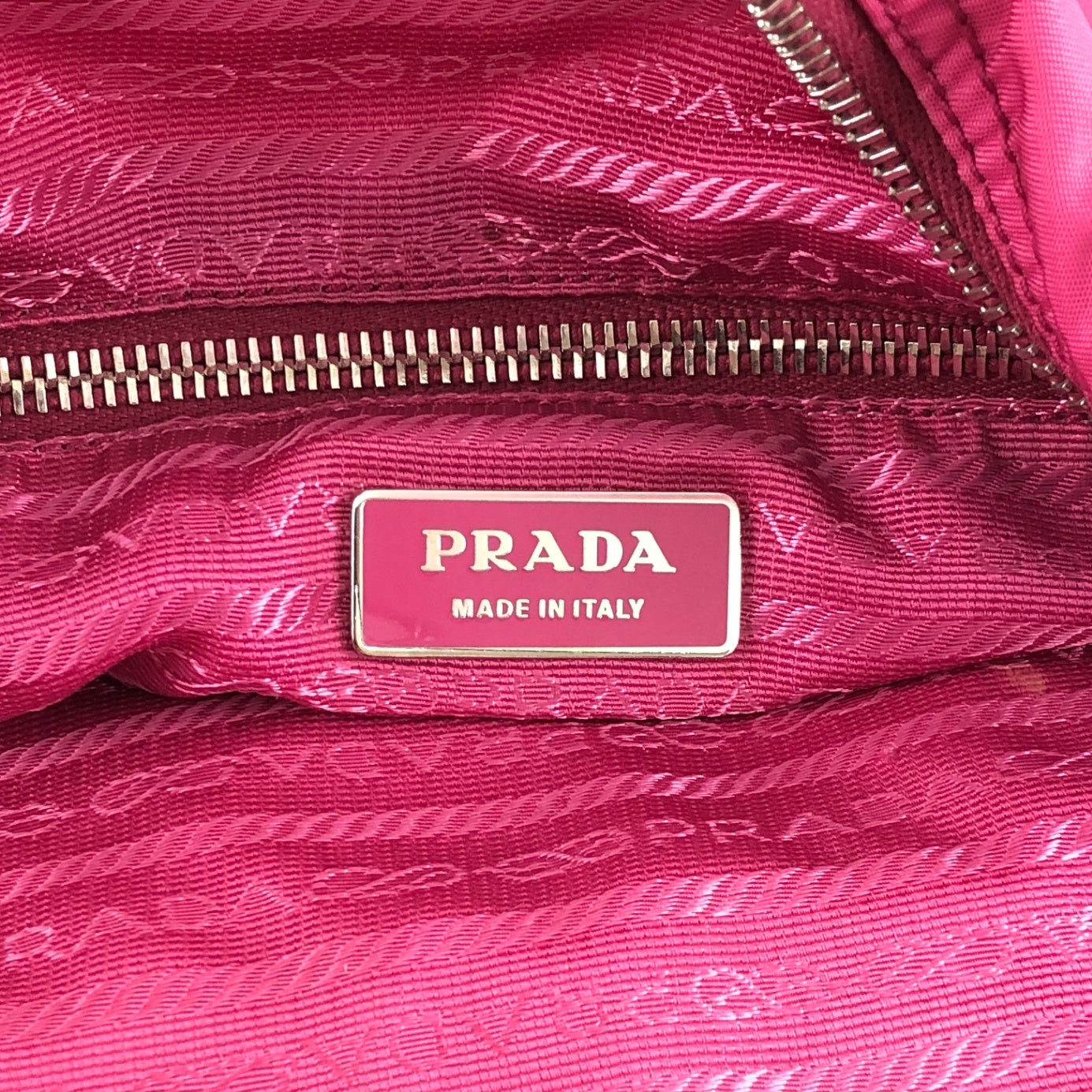 PRADA Triangle Logo Shoulder bag Pink Vintage b2e8ue