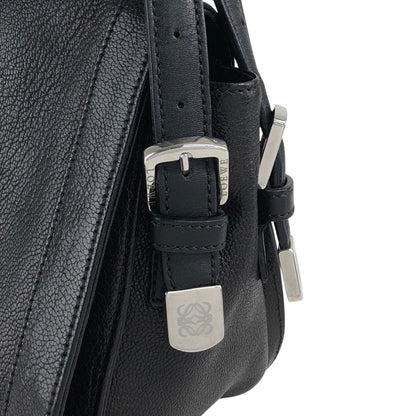 LOEWE Anagram Shoulder bag Black Vintage 8s3xv4