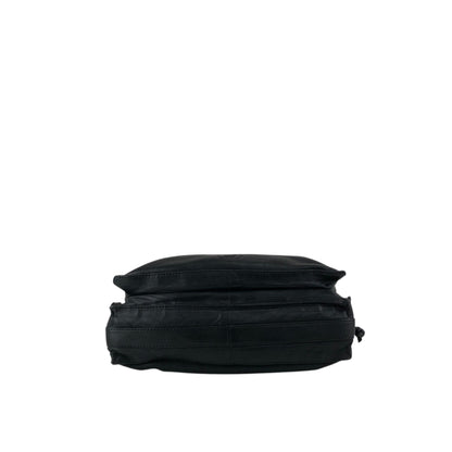 LOEWE Anagram Flamenco Drawstring Shoulder bag Black Vintage ak5uss