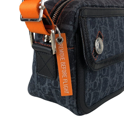 Christian Dior Trotter Flap Shoulder bag Indigo Vintage jb5tcy