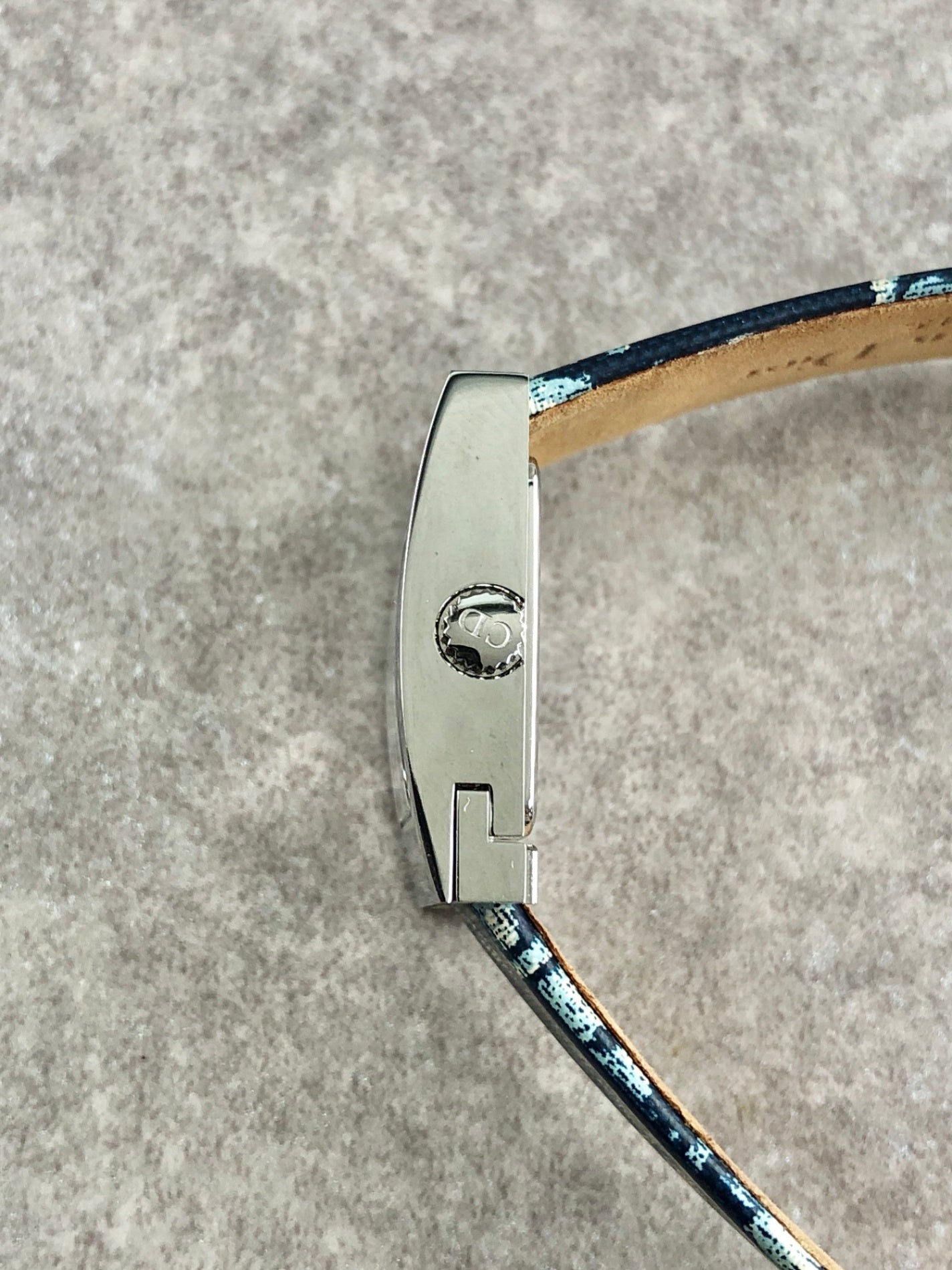 Christian Dior Trotter Quartz Watch Blue D78-109 Vintage j83yk7