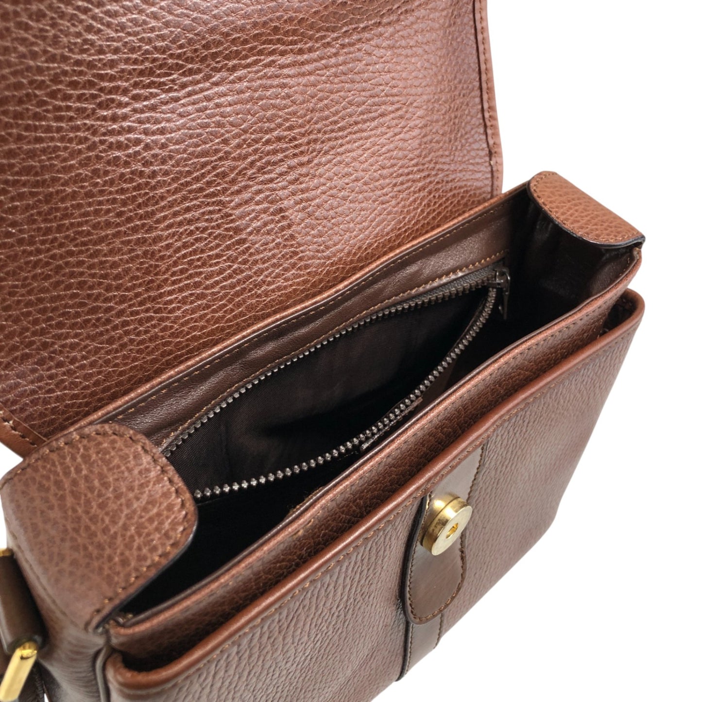 CELINE Gancini Shoulder bag Brown Vintage 88rbj3