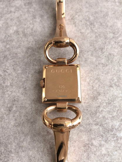 GUCCI Quartz Watch Gold Vintage　YA120521 wtdb2a