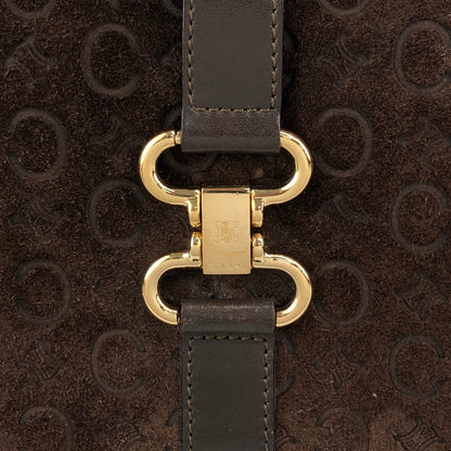 CELINE Horse Bit Shoulder bag Brown Vintage jvhfaj