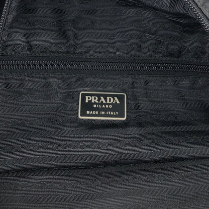 PRADA Tessuto Triangle Logo Totebag Black Vintage s4fket
