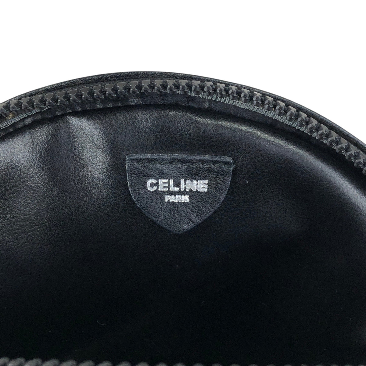 CELINE Gancini Shoulder bag Black Vintage mes4uh