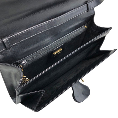 GUCCI GG logo Shoulder bag Black Vintage ugbam2