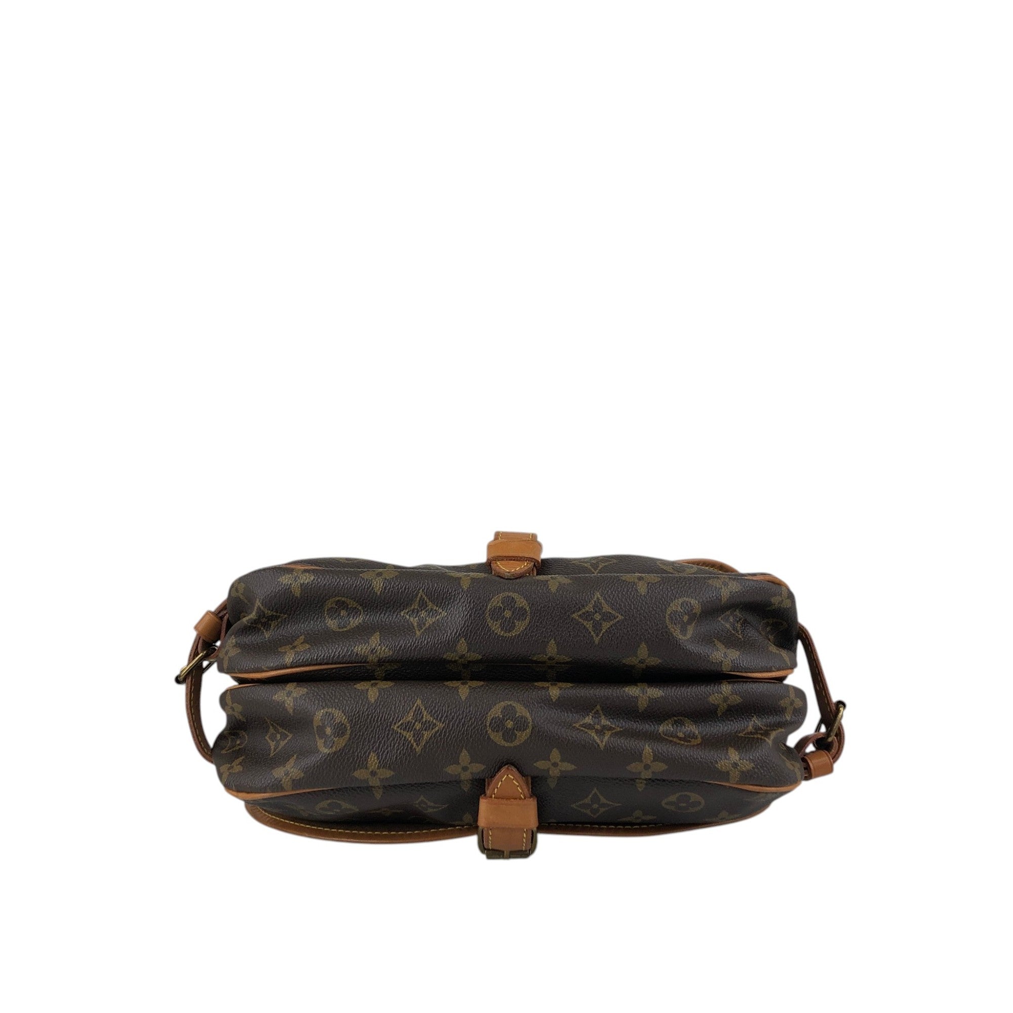 LOUIS VUITTON Monogram Shoulder bag Brown Vintage 27my8c