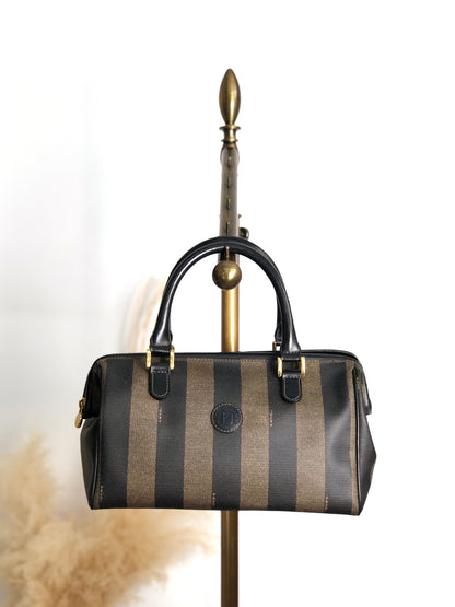 FENDI Pecan Two-way Small Boston bag Shoulder bag Brown Vintage fw8ie6