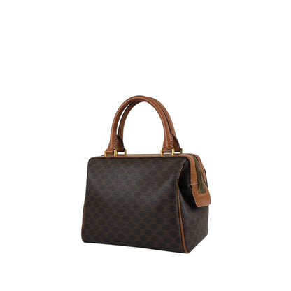 CELINE Macadam Two-way Small Boston bag Shoulder bag Brown Vintage aacnr6