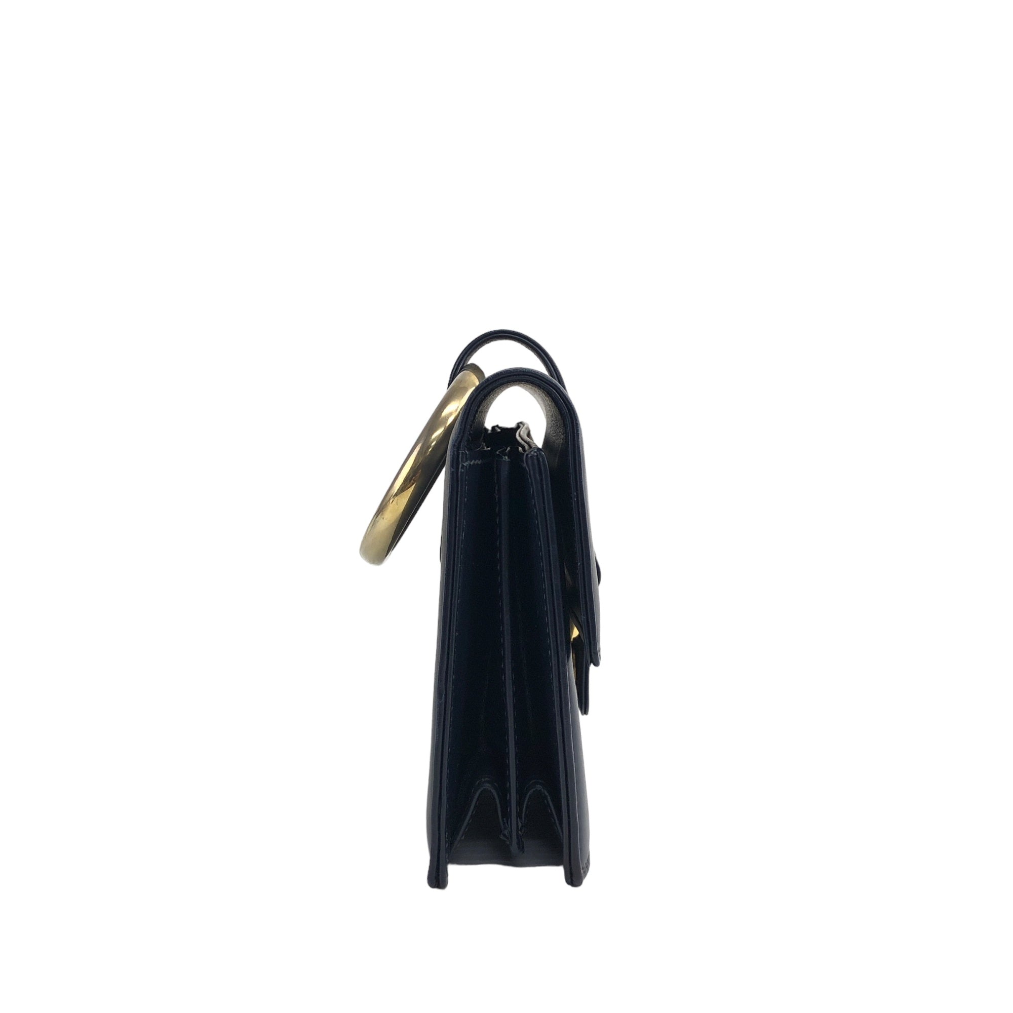 GUCCI Circle Handbag Black Vintage x6xpby – VintageShop solo
