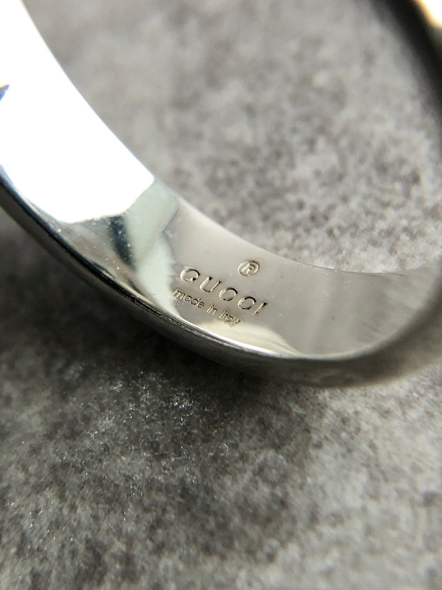 GUCCI Interlocking SILVER925 Ring Silver Vintage empzdp