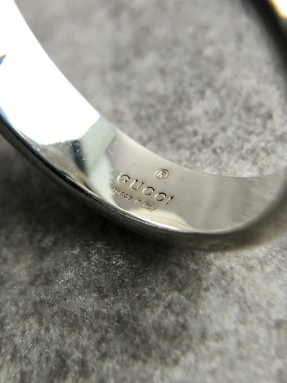 GUCCI Interlocking SILVER925 Ring Silver Vintage empzdp