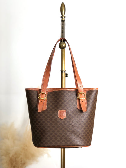 CELINE Macadam Blason Totebag Brown Vintage 6im6cj