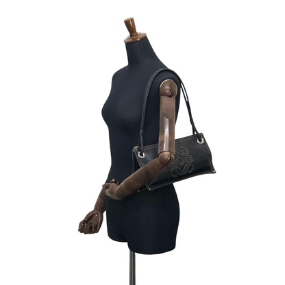 LOEWE Anagram Stitch Shoulder bag Black Vintage ugpzsh