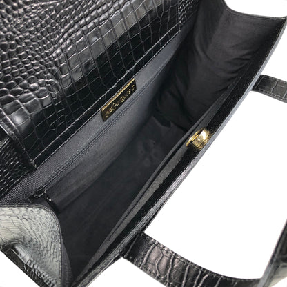 Yves Saint Laurent YSL Logo Handbag Black Vintage 3e2ciz