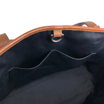 LOEWE Logo Embossed Totebag Brown Vintage 8s4u5v
